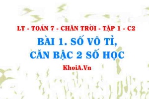Khái niệm số vô tỉ là gì, Căn bậc hai số học là gì? cách tính căn bậc hai bằng máy tính? Toán 7 bài 1 Chương 2 Chân trời Tập 1